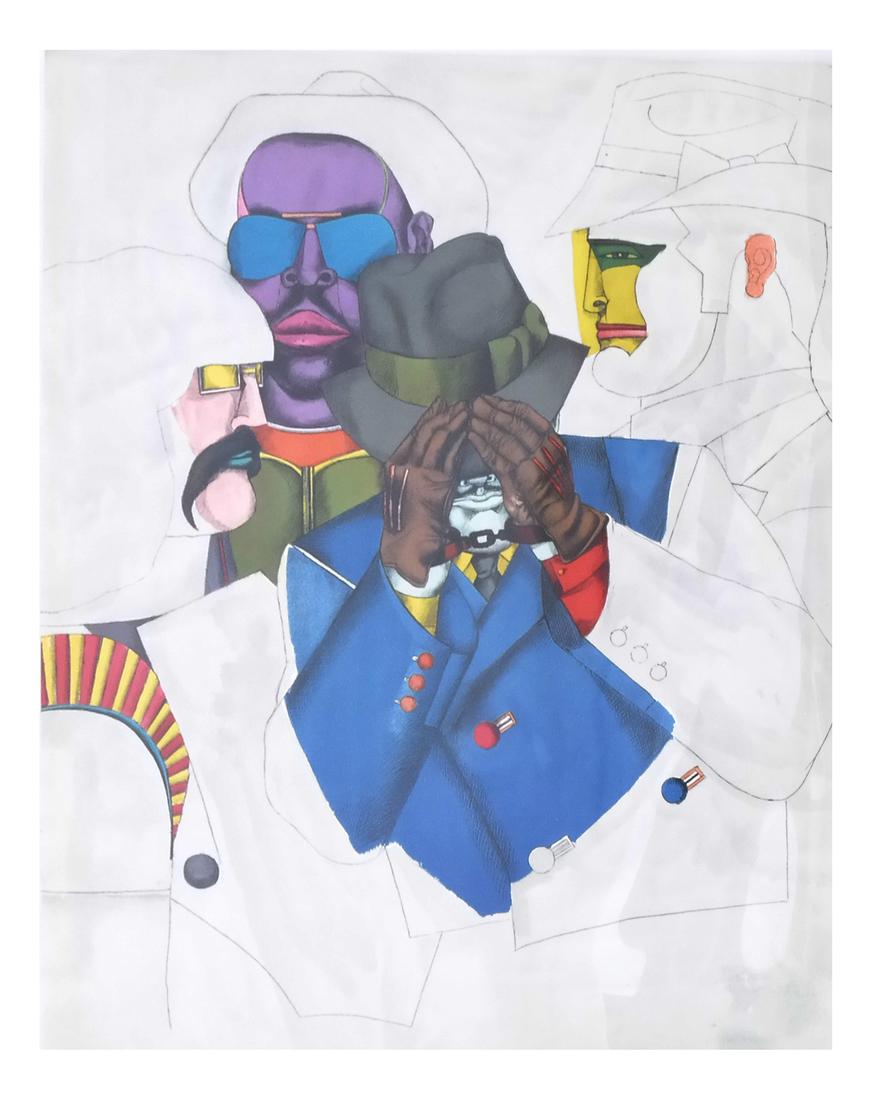 Richard Lindner "NY Men", Lithograph (1 of 8)