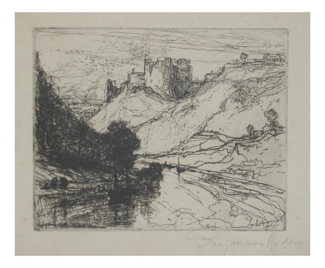 Seymour Haden, "Kilgaren Castle" Etching. (1 of 5)