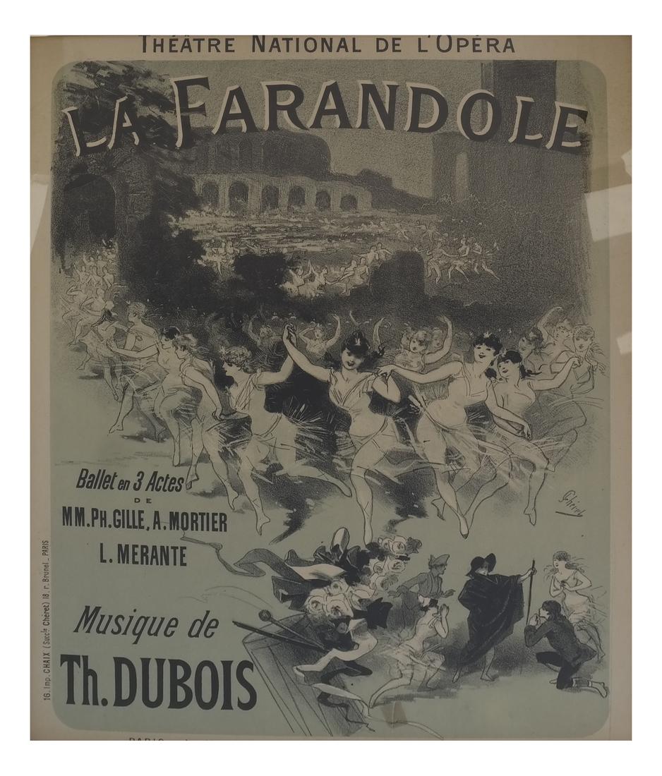Jules Cheret Ballet Poster "La Farrandole" (1 of 5)