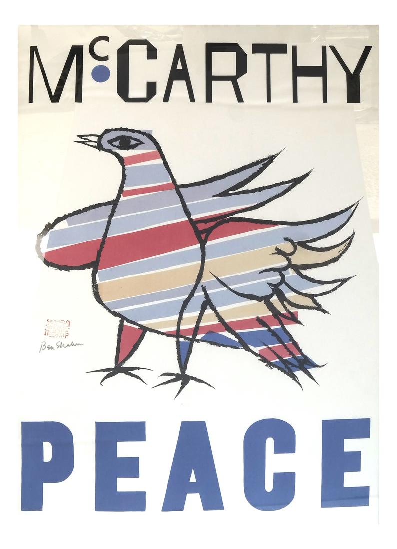 Ben Shahn, "McCarthy Peace Poster", Screen Print (1 of 5)