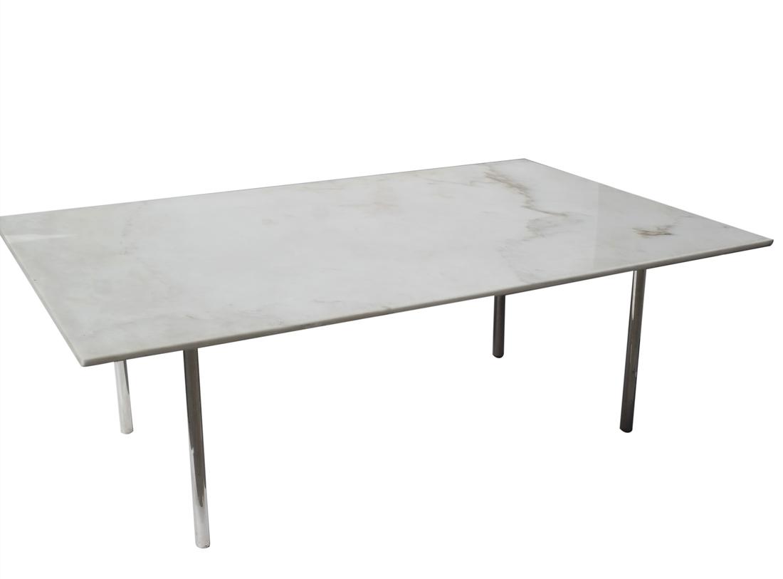 Mid-Century Modern Marble Top Dining Table (1 of 4)