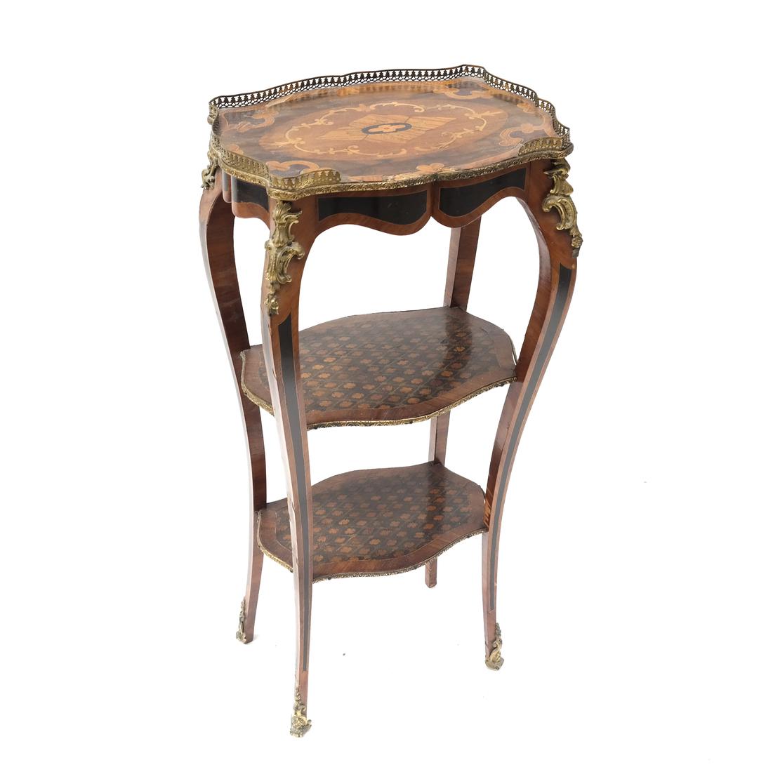 French Parquetry Inlaid Stand (1 of 7)