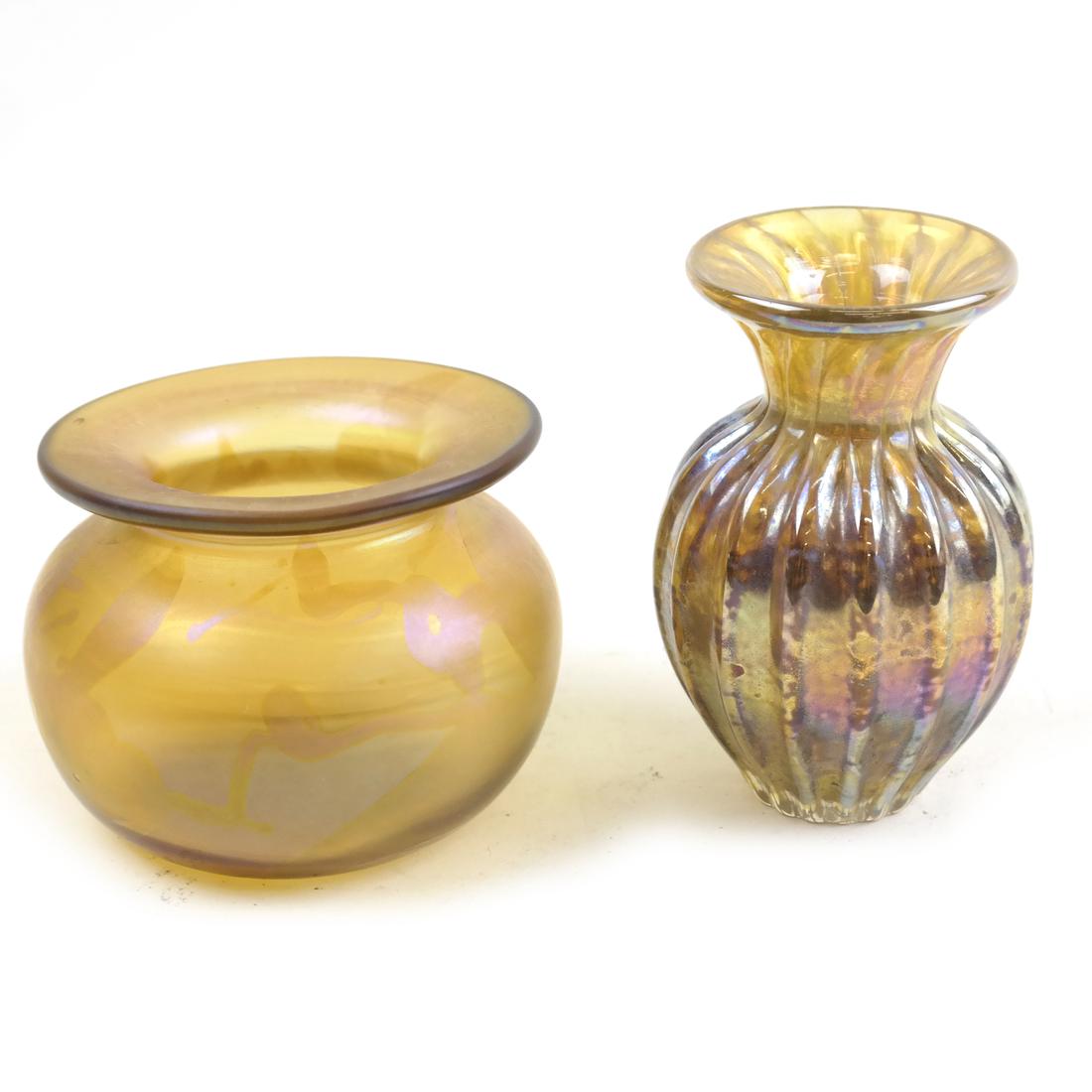 Two Art Glass Miniature Vases (1 of 6)