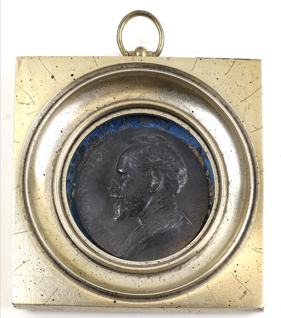 Bronze Portrait Plaque, Mucha (1 of 3)