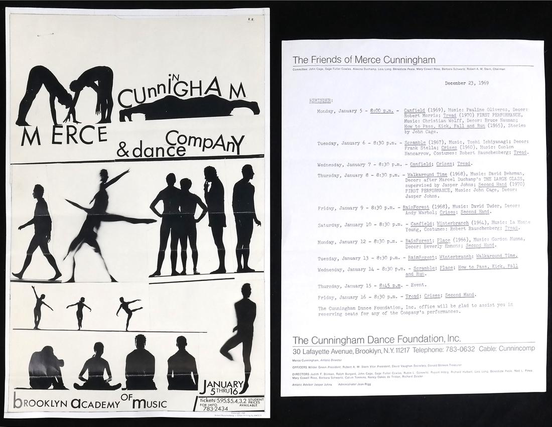 Robert Rauschenberg, Merce Cunningham at BAM Flyer (1 of 7)