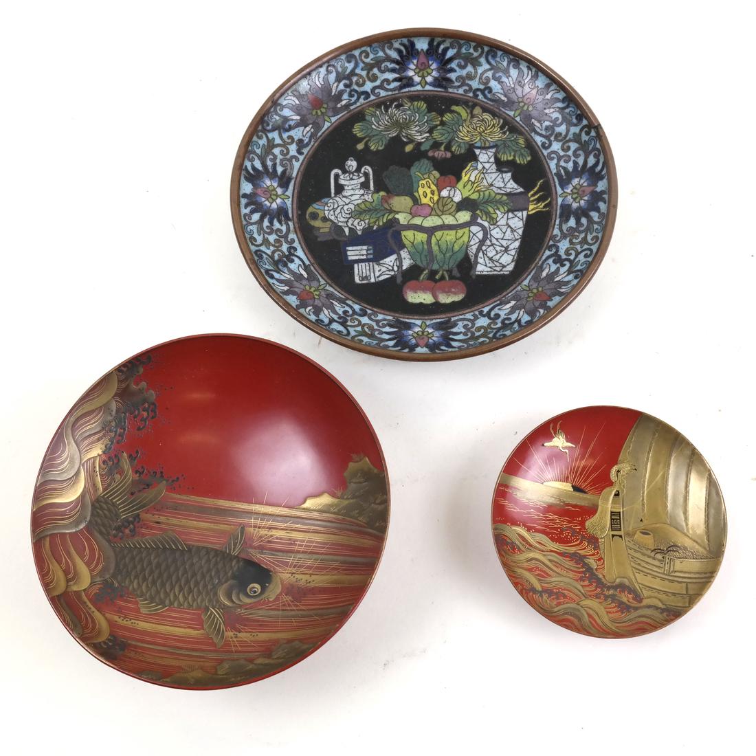 Three Various Asian Miscellaneous Small Dishes (1 of 8)