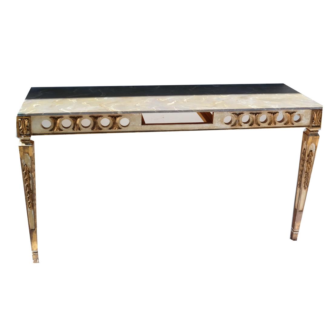 Louis XVI-Style Wall Console Table (1 of 5)