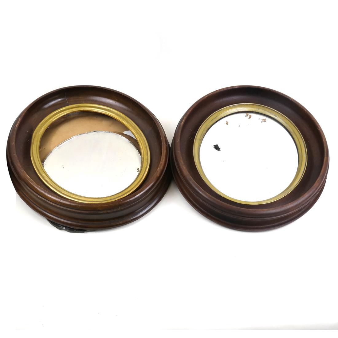 Pair of Miniature Oval Mirrors (1 of 5)