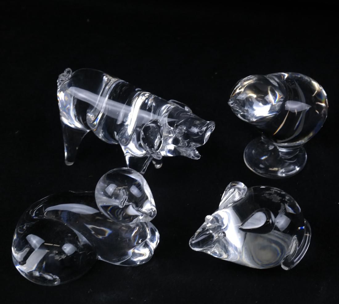 Four Steuben Animals (1 of 5)