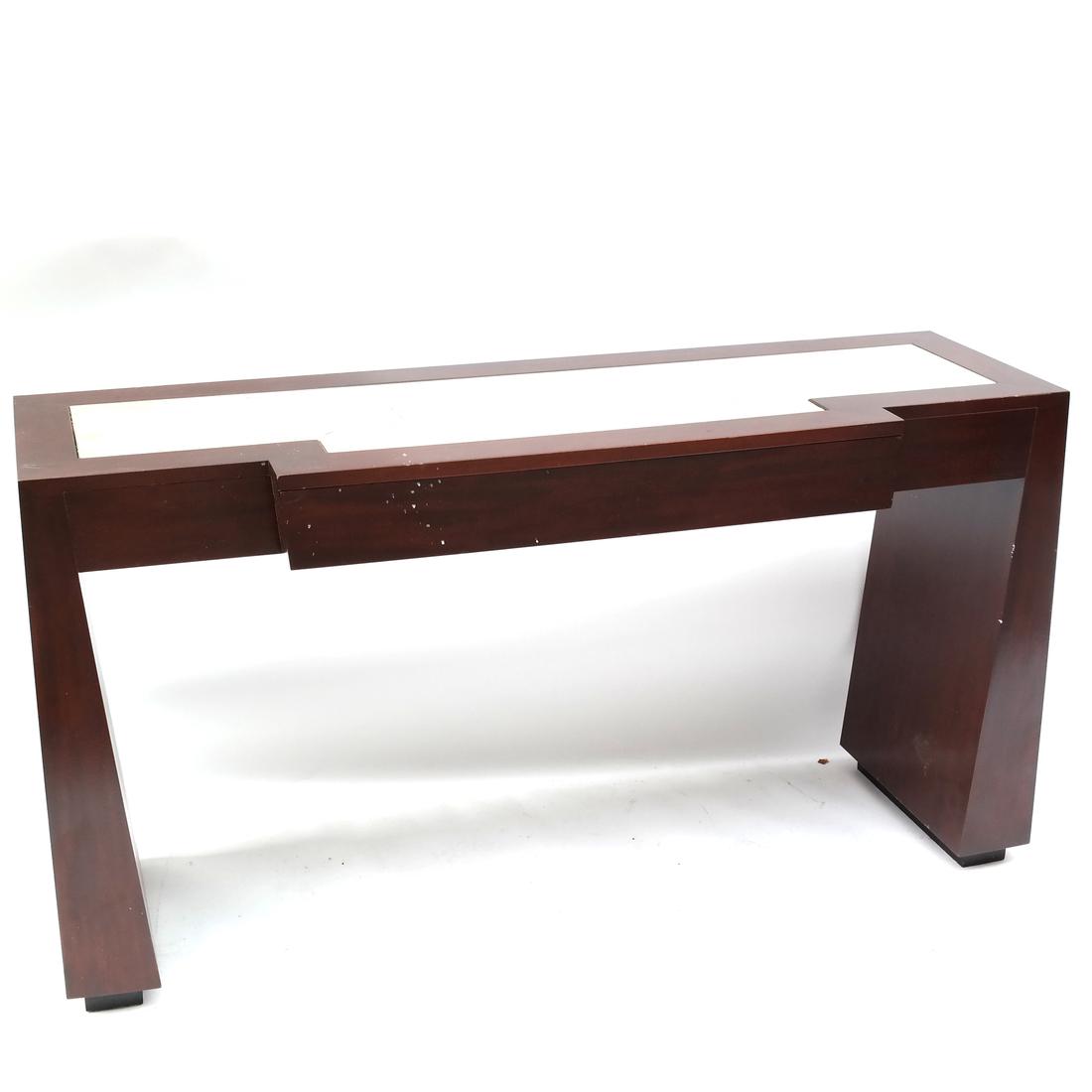 Contemporary Mahogany Console Table (1 of 6)
