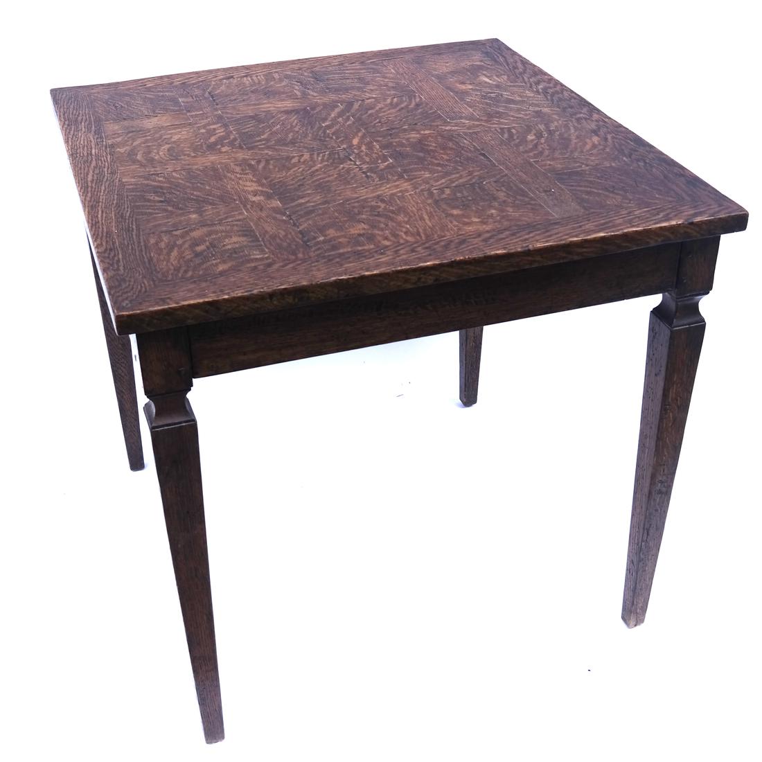 Oak Games Table, Manner of Don Russeau (1 of 5)