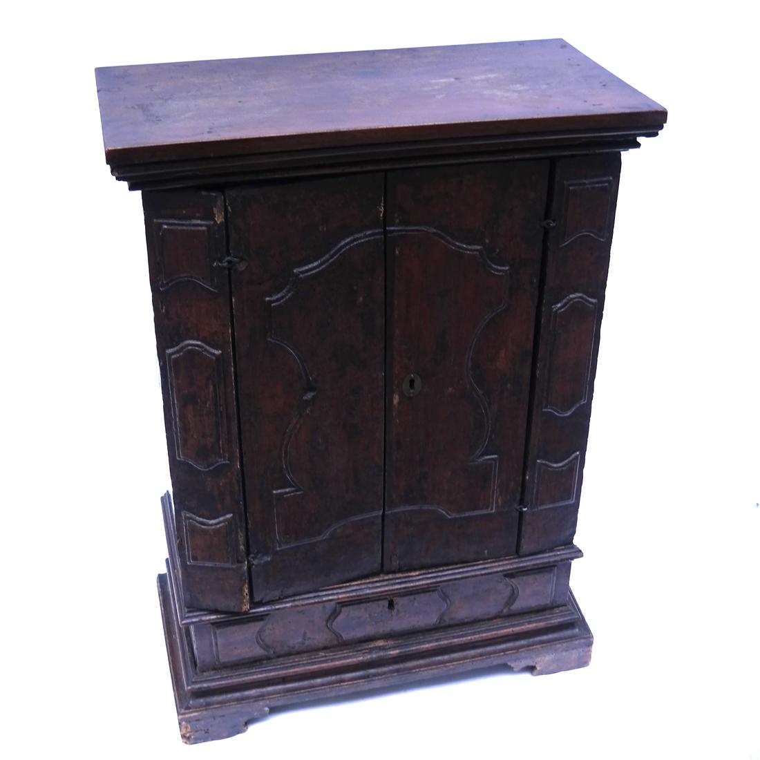 17-18th Century Continental Cabinet (1 of 7)