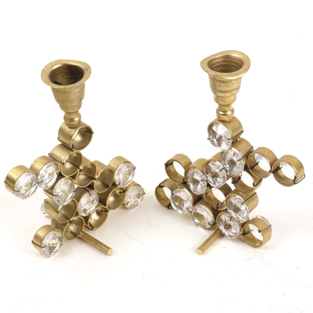 Pair of "Palwa" Design Candlesticks (1 of 4)