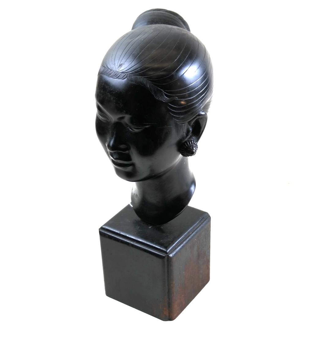 Asian Bronze Female Head (1 of 5)