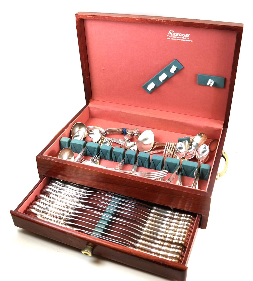 Partial Silver-Plated Flatware Service (1 of 7)