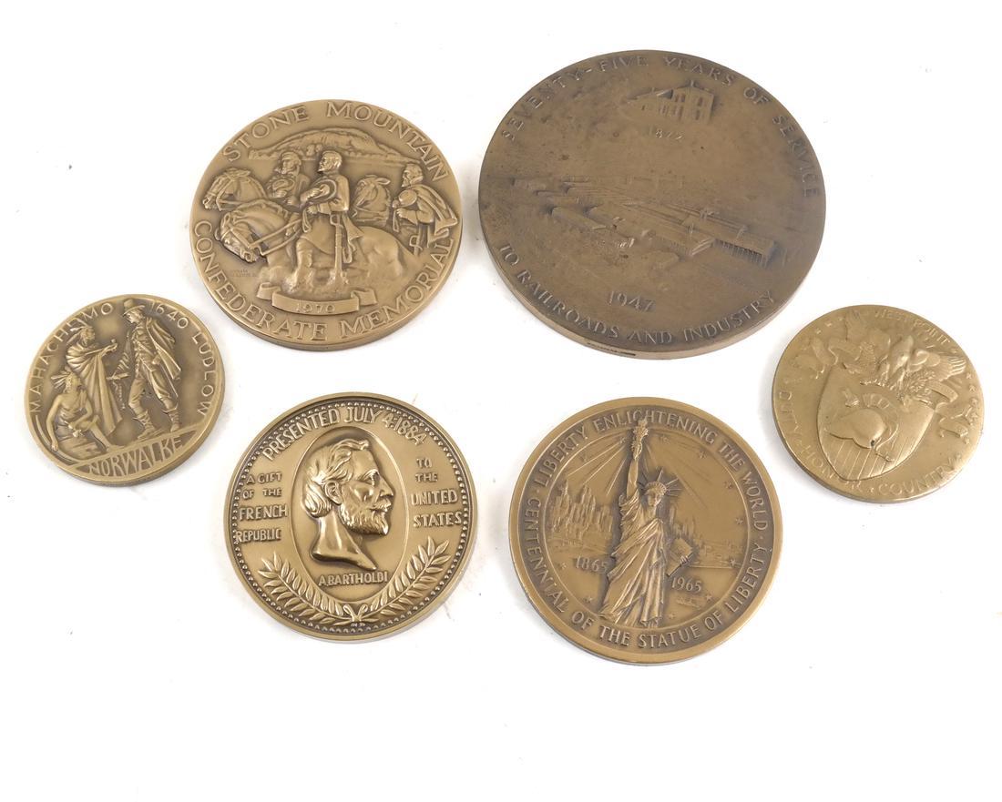 6 Commemorative Bronze Medals (1 of 7)