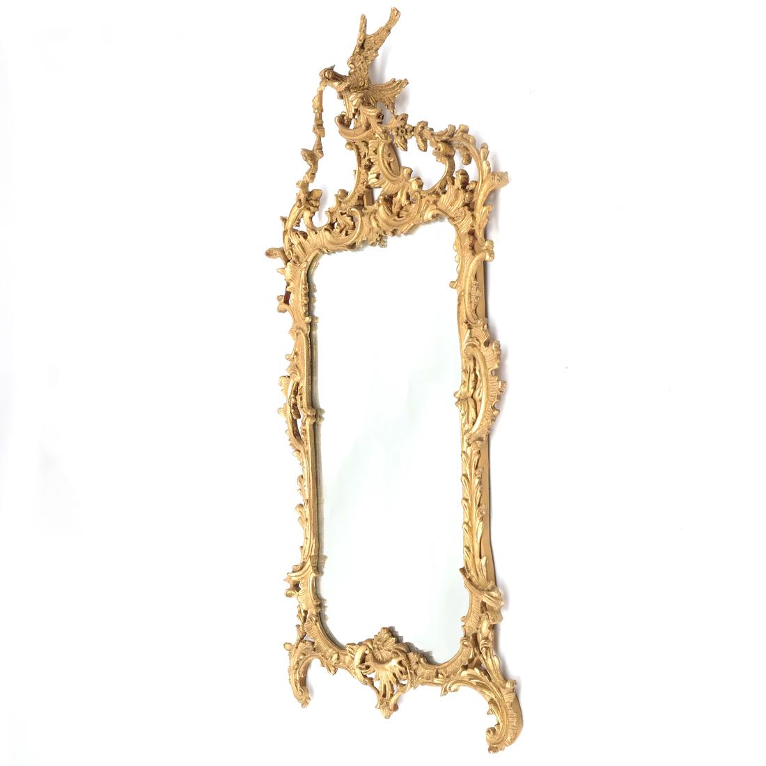 Chippendale Chinoiserie-Style Gilt Composite Mirror (1 of 7)