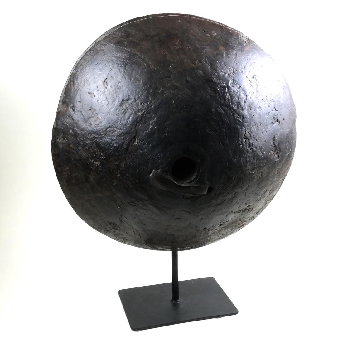 Antique Carved Wood and Iron Object (1 of 4)