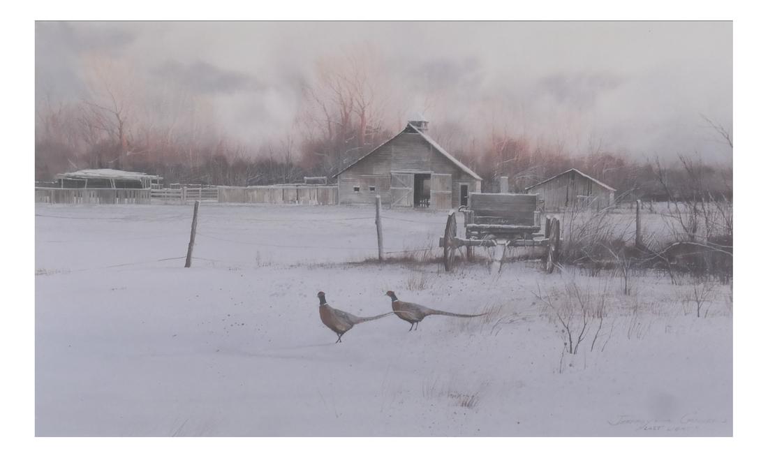 Jeffrey H. Craven, "Last Light" - Pheasants (1 of 6)