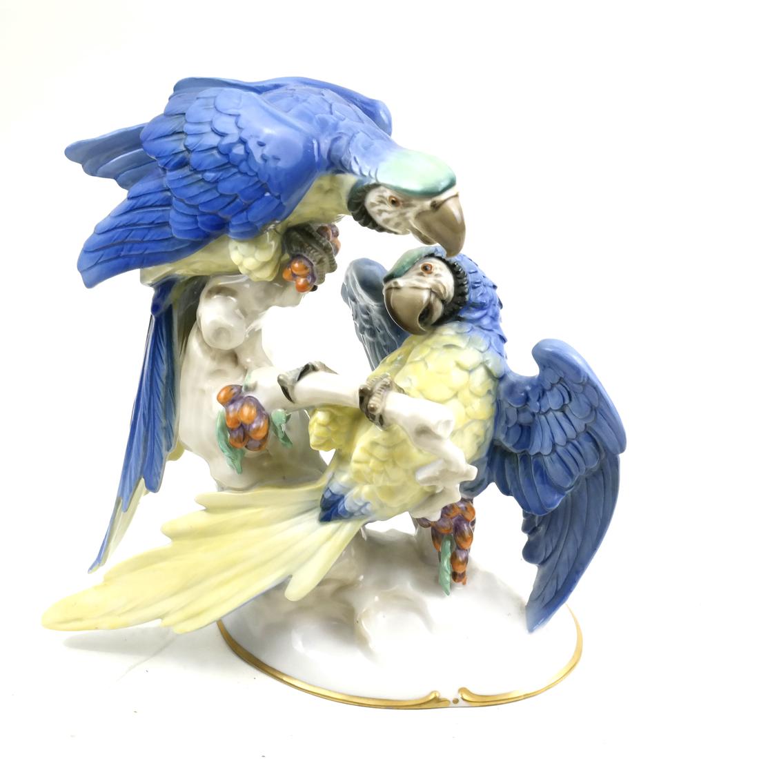 Hutschenreuther Porcelain Parrot Group (1 of 7)