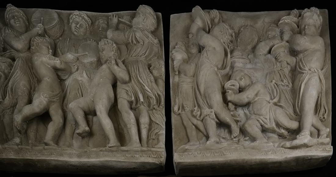 Pair of Composition Figural Reliefs (1 of 8)