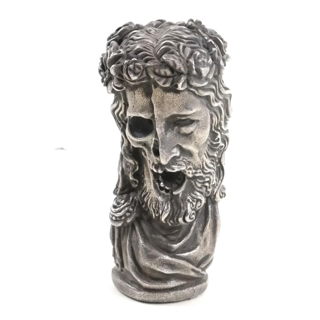 Sterling Silver Memento Mori Vanitas Skull Netsuke (1 of 7)