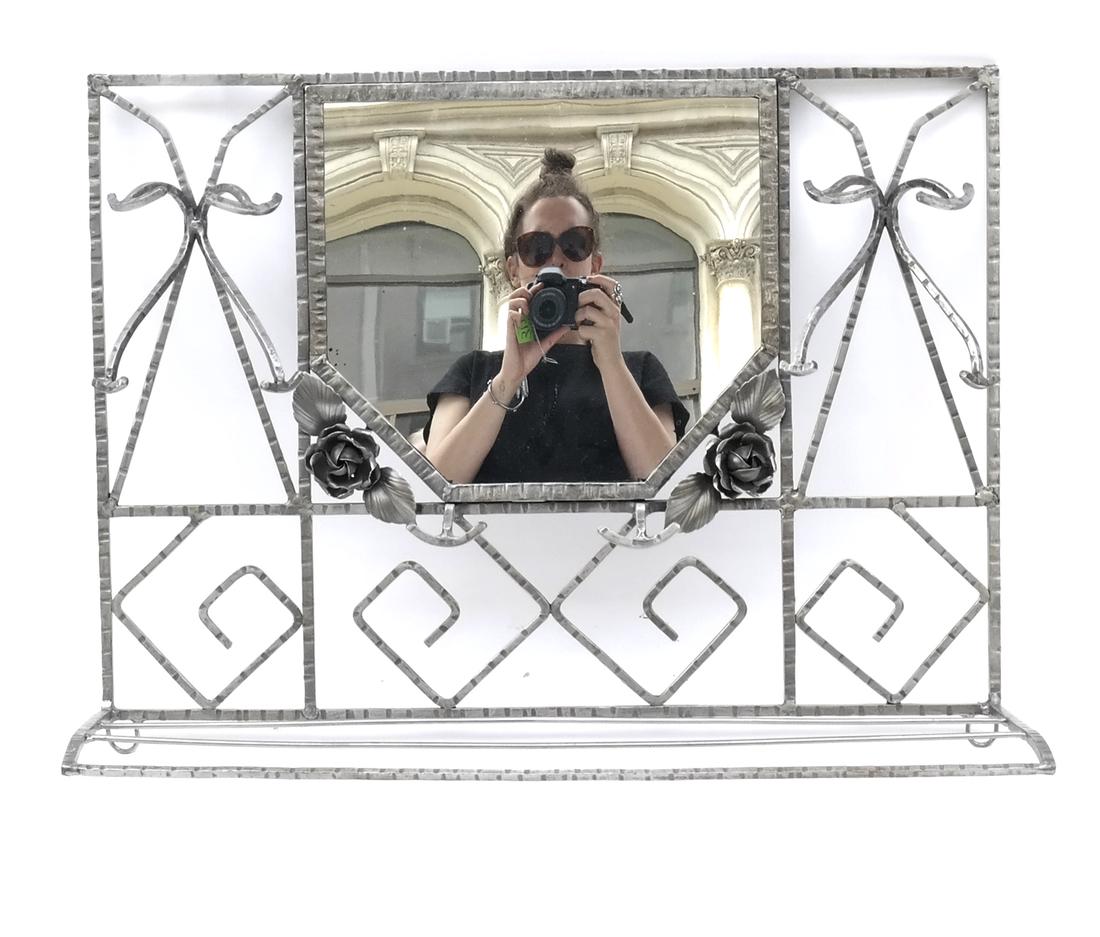 Art Nouveau Iron Hat Rack (1 of 5)