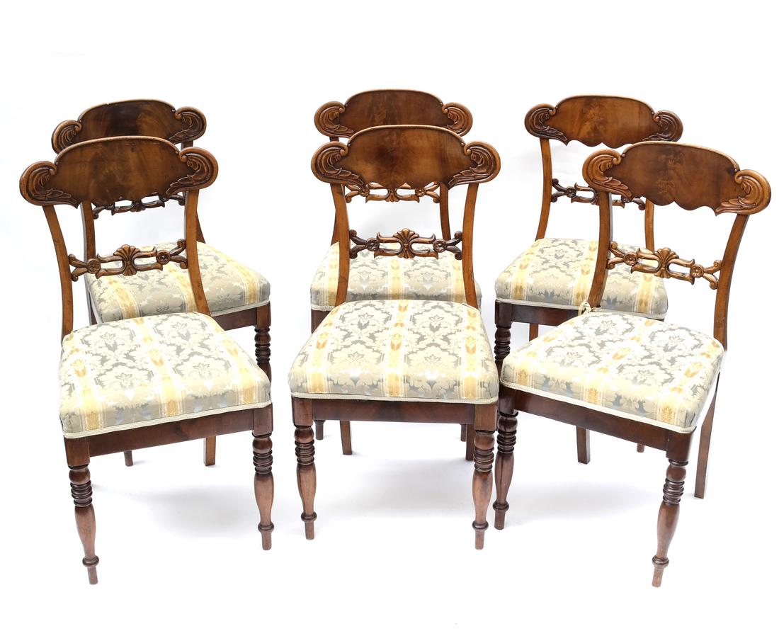 Set of Six Biedermeier-Style Side Chairs (1 of 8)