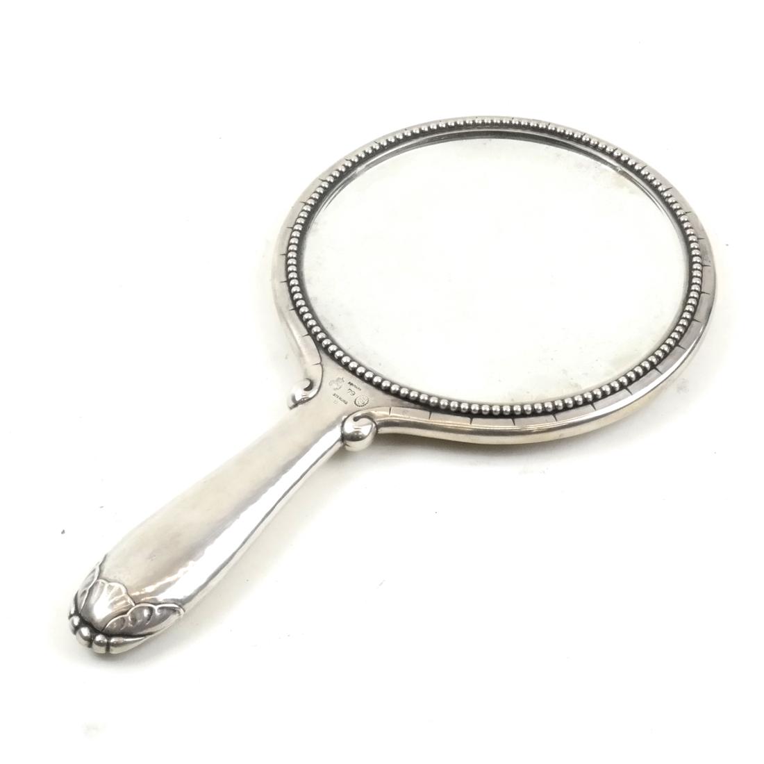 Sterling Silver Hand Mirror by Georg Jensen, Denmark (1 of 6)