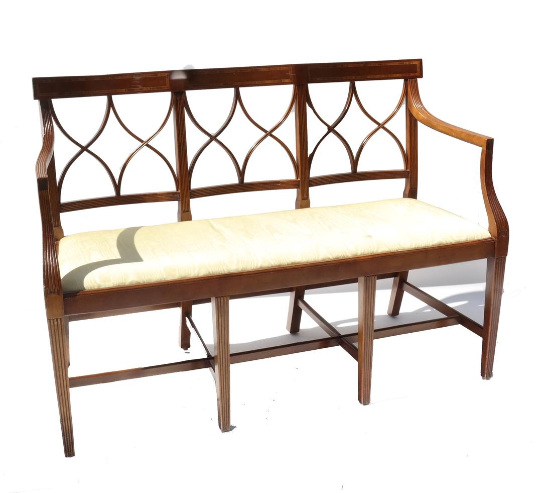 George III-Style Fruitwood Settee (1 of 5)