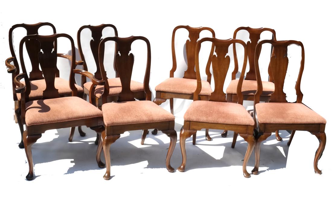 Set of Eight (Possibly Kittinger) Dining Chairs (1 of 6)