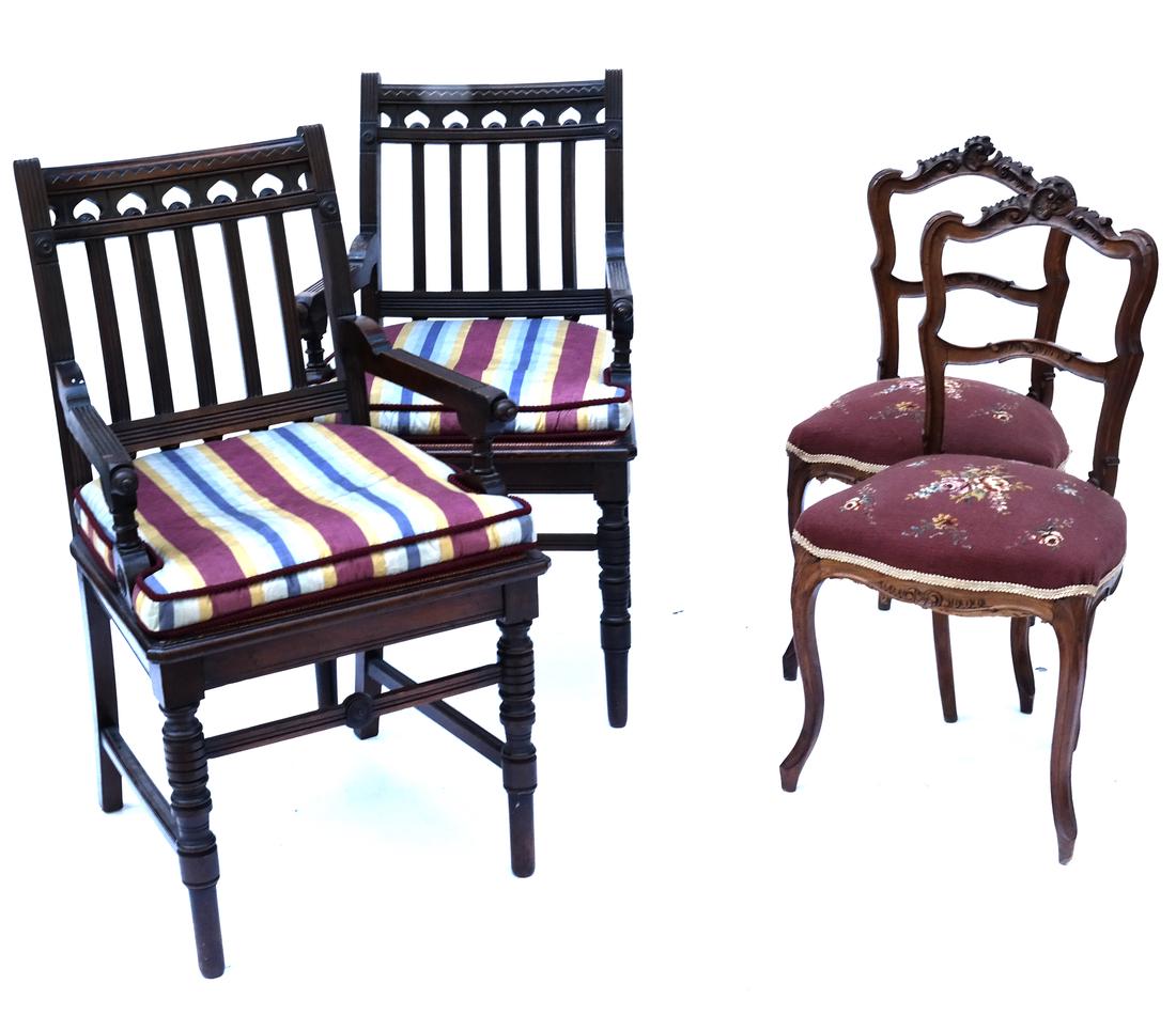 Two Pair of Victorian Chairs (1 of 9)