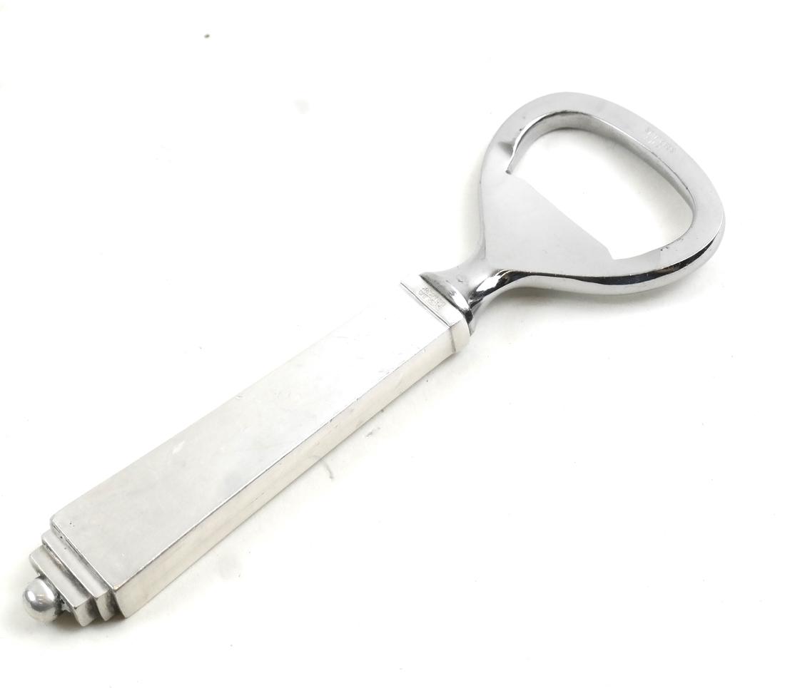 Georg Jensen Silver Bottle Opener, "Pyramid" Pattern (1 of 5)