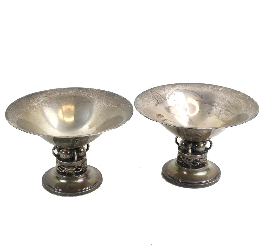 Pair Jensen USA Sterling Short Compotes (1 of 10)