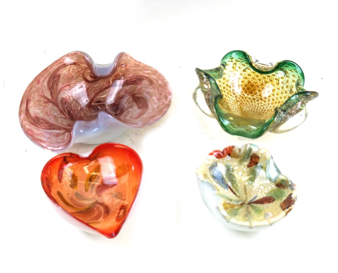 Four Murano Glass Bowls, Italy (1 of 5)