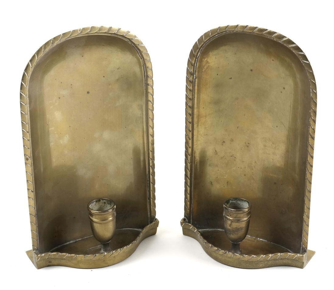 Pair of Brass Wall Candle Holders (1 of 6)
