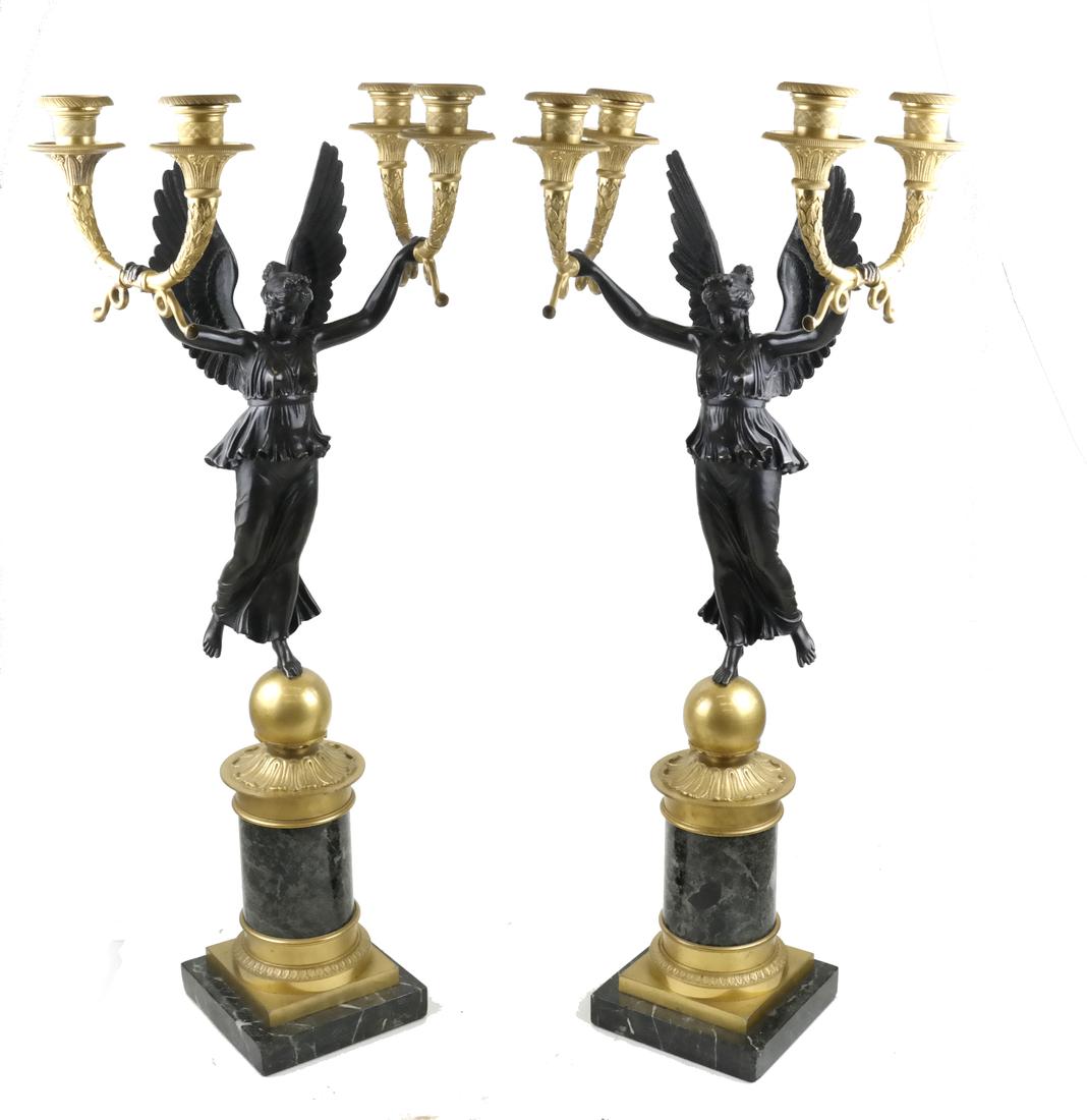 Pair of French 19th Century Figural Candelabra (1 of 8)
