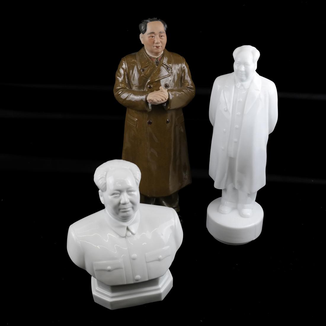 Group of Three Mao Cultural Revolution Statues (1 of 7)