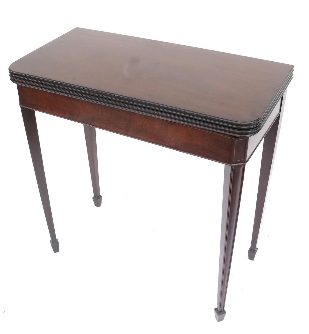 Sheraton-Style Mahogany Games Table (1 of 6)