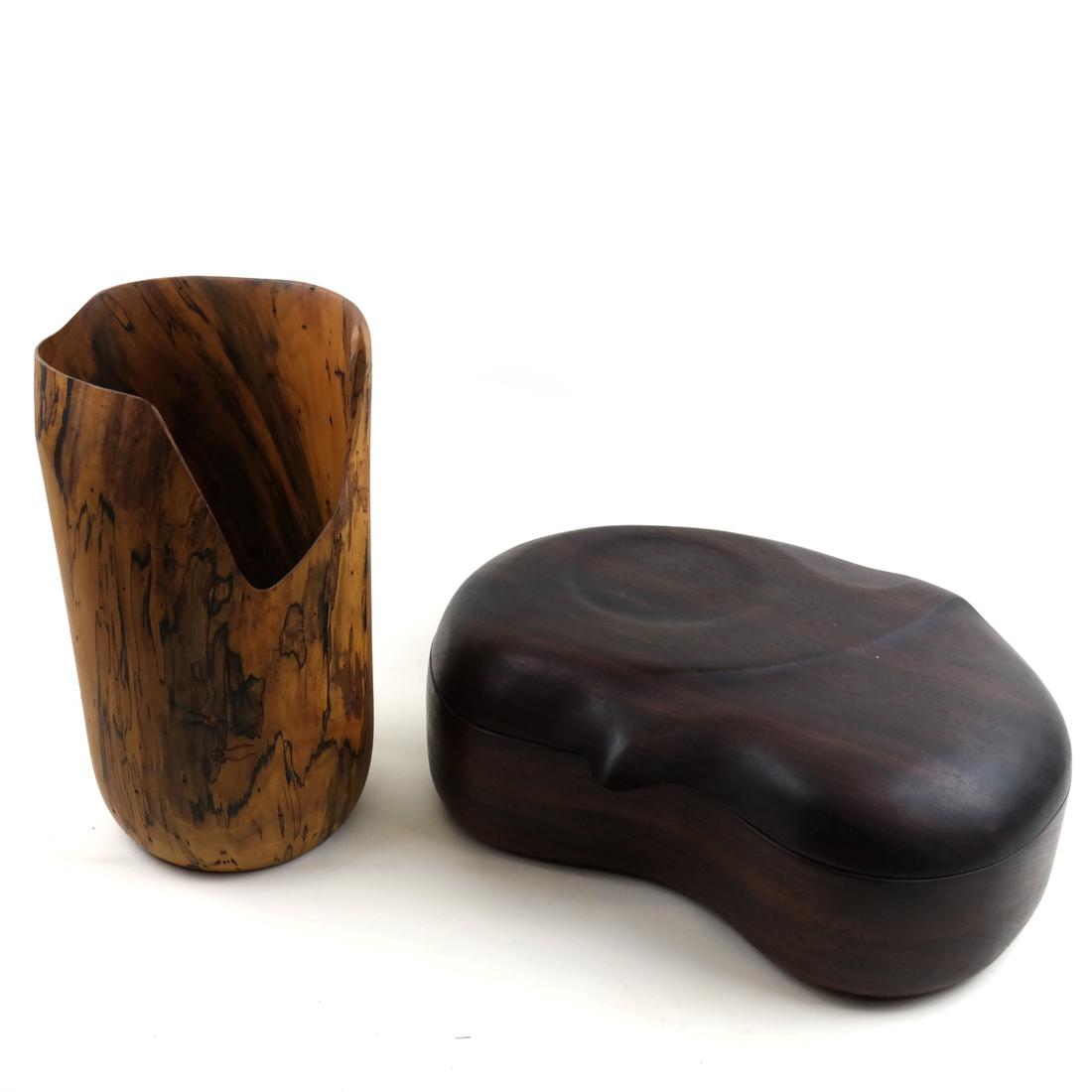 Large Covered Box and an Art Vase (1 of 9)