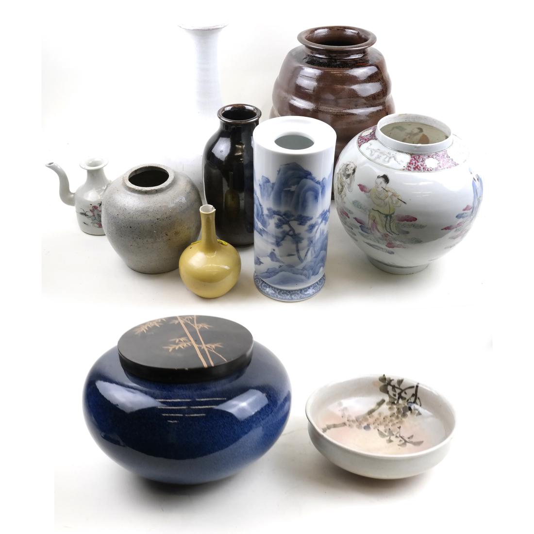 Group of Chinese & Japanese Ceramic Vessels (1 of 3)