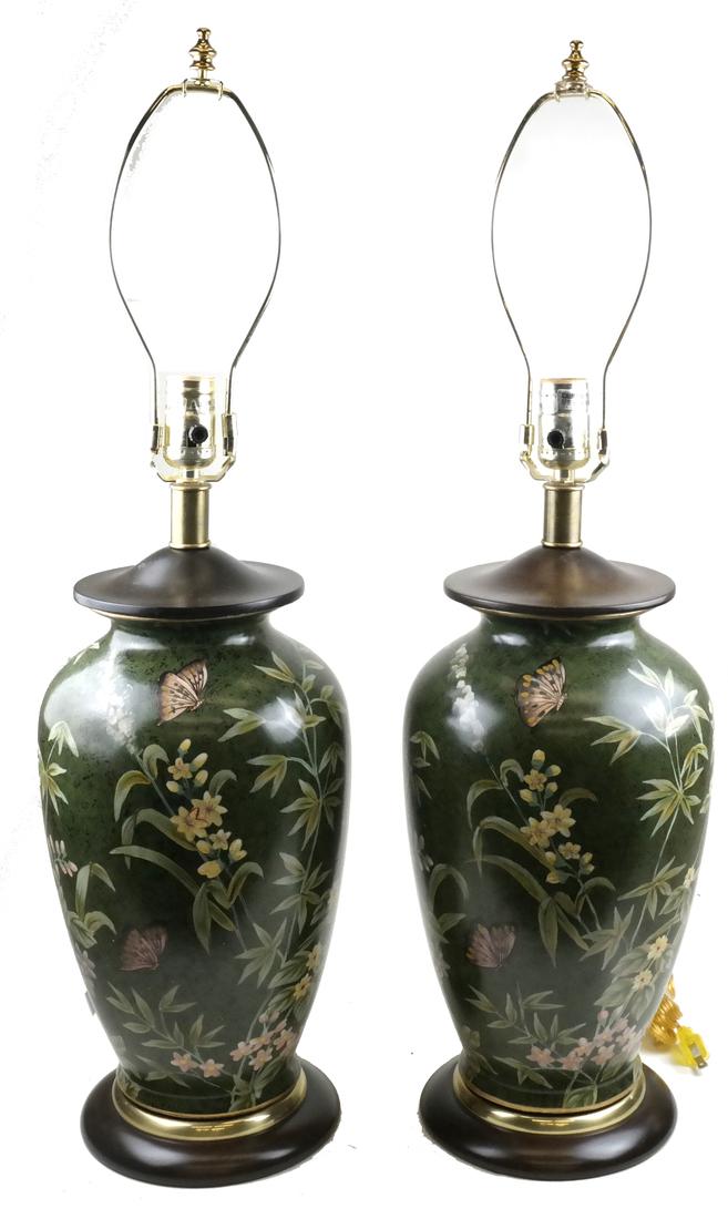 Pair of Asian Decorated Lamps (1 of 8)