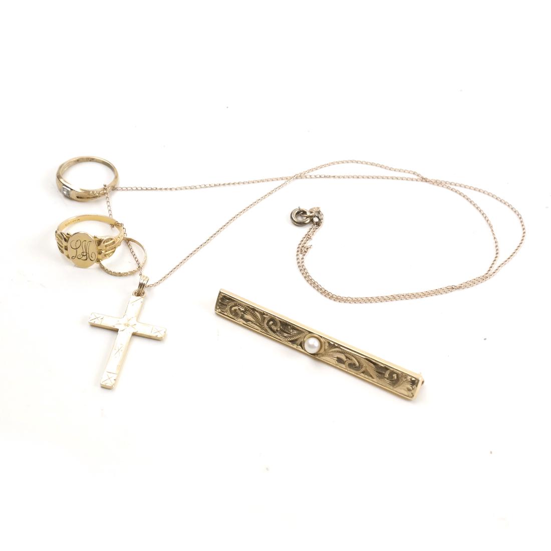 Six Piece 14K Yellow Gold Lot (1 of 5)