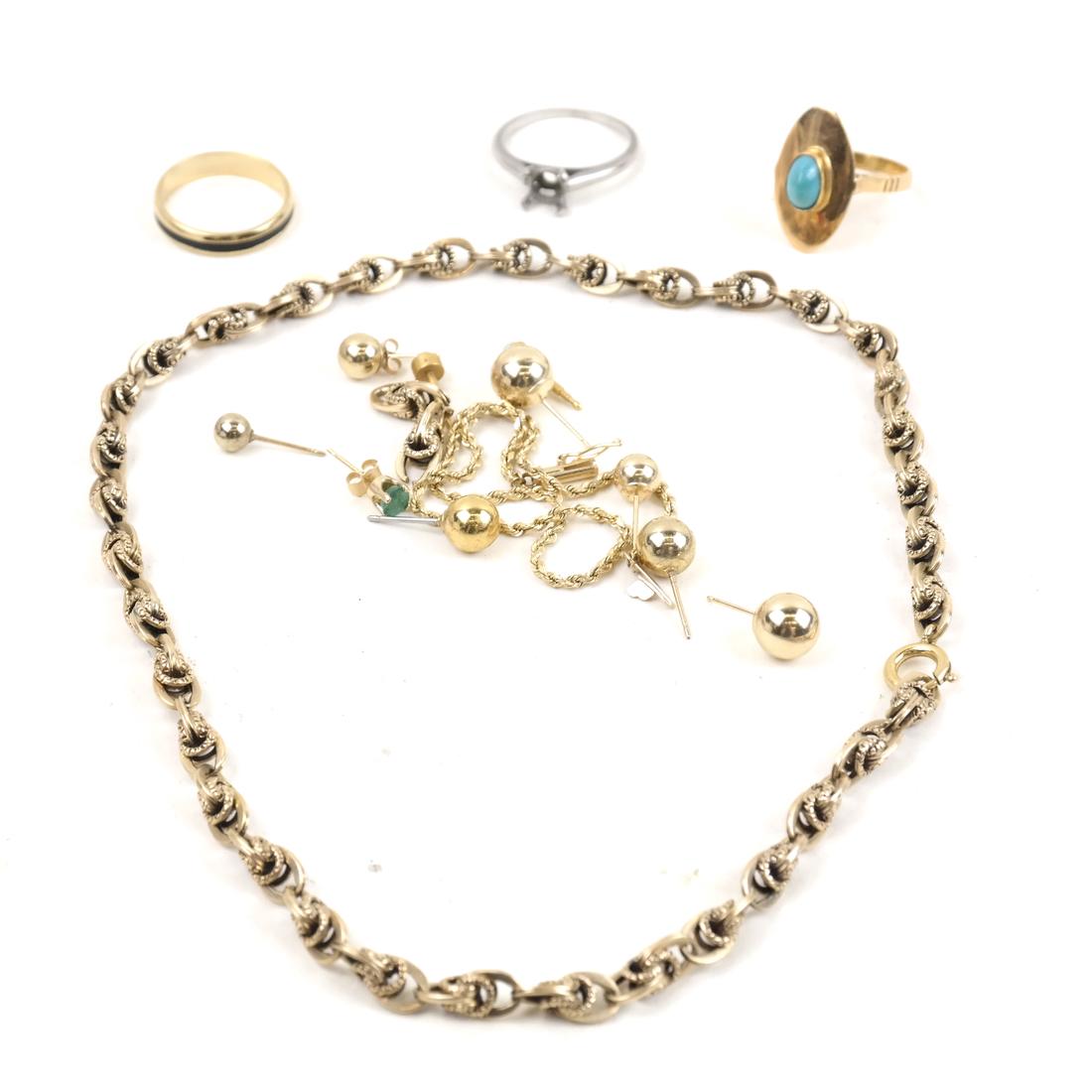 Assorted 16 Piece Lot with Gold-Plated Items (1 of 5)