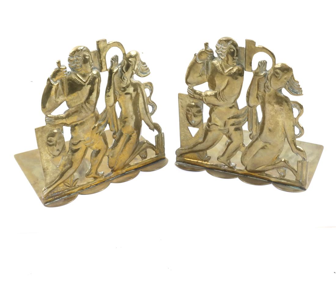 Pair of Hagenauer Brass Bookends (1 of 4)