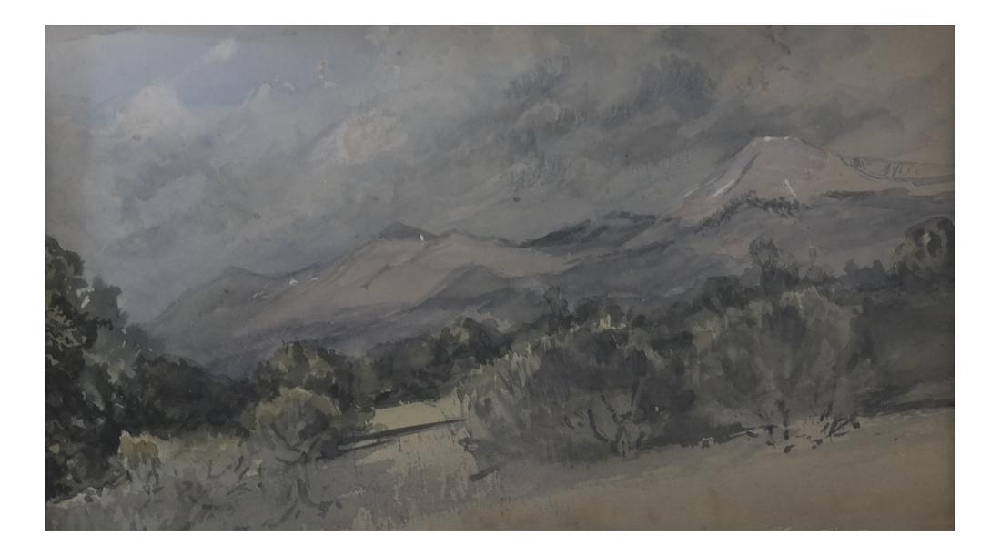 19th C. American, Mount Blanca, Colorado - Watercolor (1 of 8)
