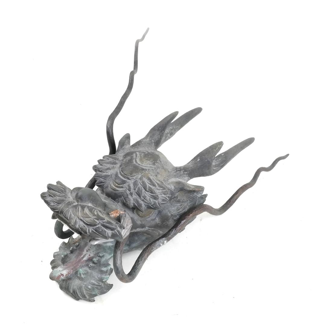 Chinese Bronze Dragon Head (1 of 9)