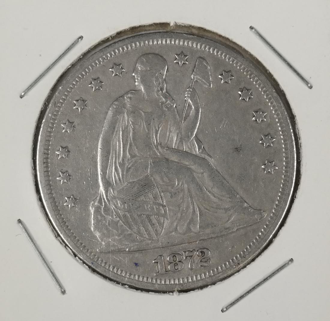 1872 Seated Liberty Silver Dollar (1 of 4)