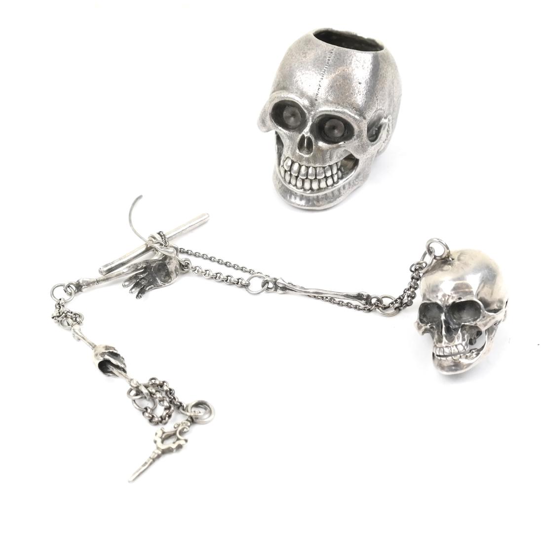 Two Sterling Silver Skulls (1 of 8)