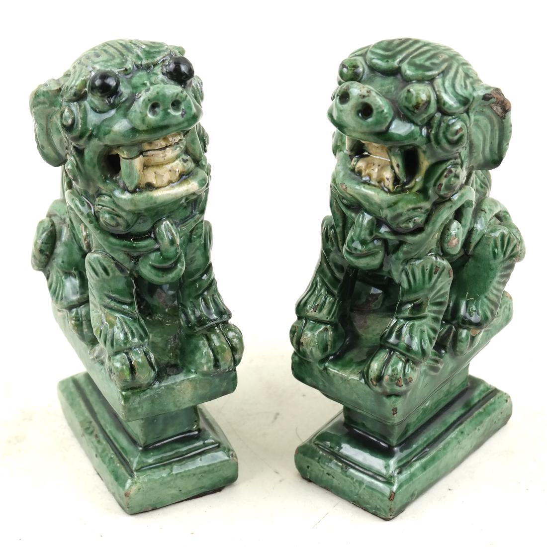 Pair of Chinese Ming Dynasty Foo Lions (1 of 9)